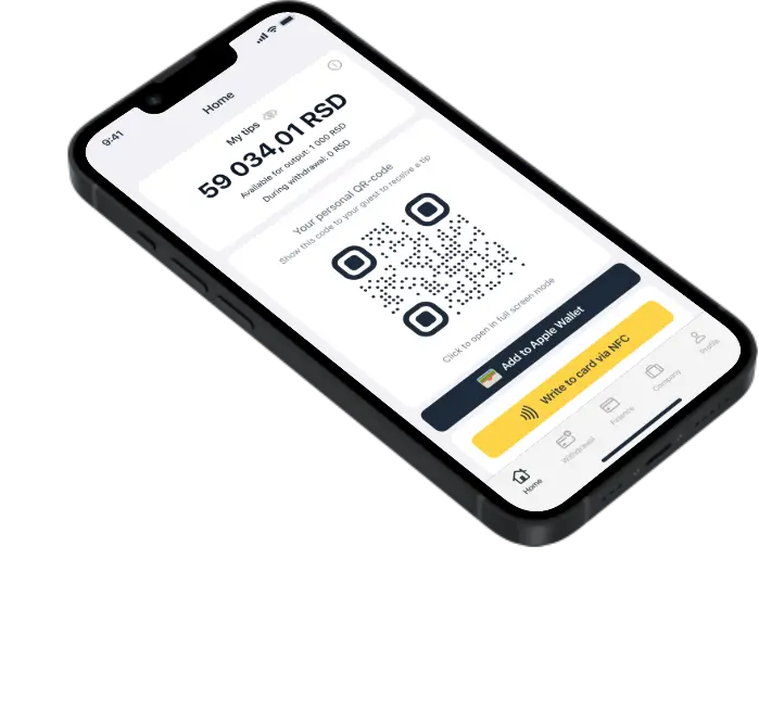 add personal qr code