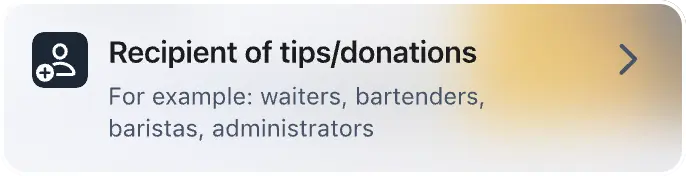 tip recipient